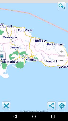 Map of Jamaica offline screenshot 1