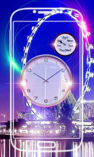 Night Clock Live Wallpaper screenshot 5