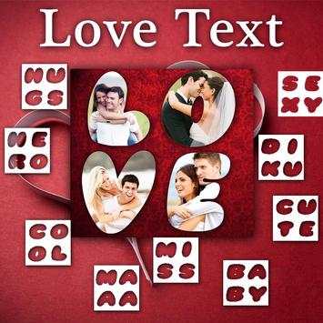 Love Text Collage Maker screenshot 1