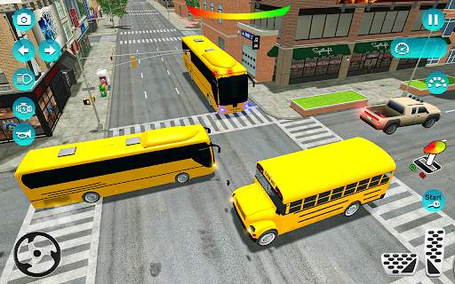 Coach School bus driving game screenshot 5
