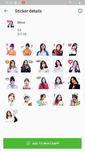 TWICE WAStickerApps KPOP Idol for Whatsapp screenshot 7