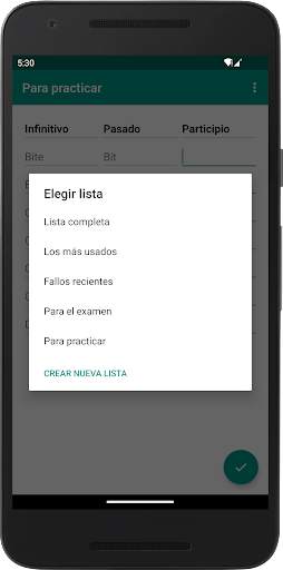 Verbos irregulares del inglés screenshot 3