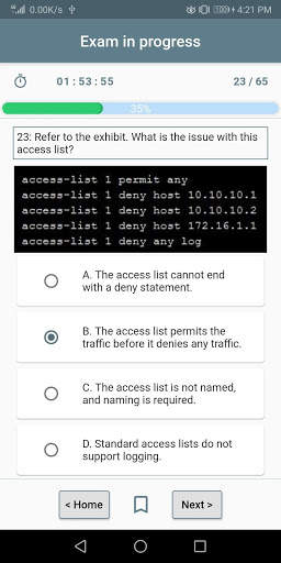 Cisco CCNA 200-301 Exam Simulator screenshot 2