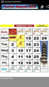 Kalendar 2016 screenshot 3