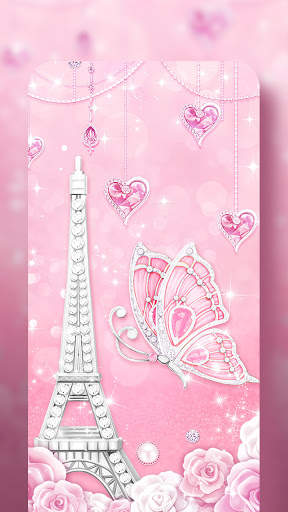 Pink Butterfly Live Wallpaper & Launcher Themes screenshot 8