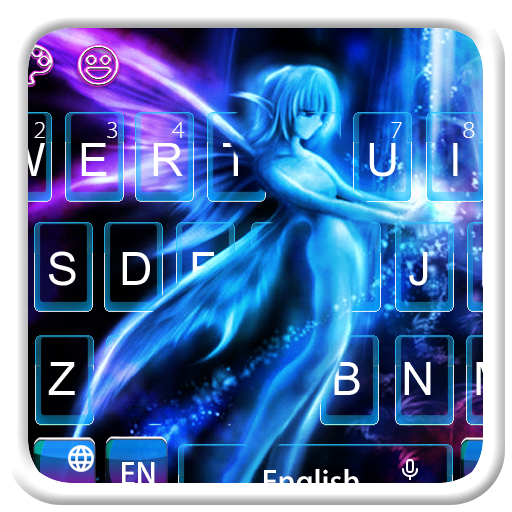 Purple Blue Fairy Keyboard Theme icon