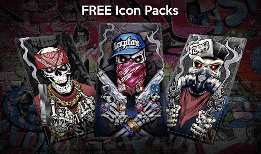 Graffiti Gun Skull Live Wallpapers screenshot 5
