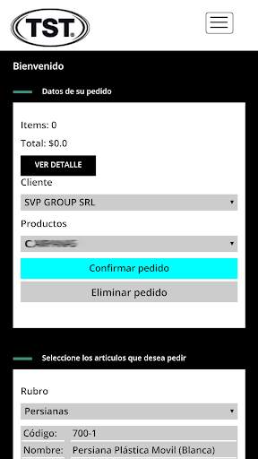 TST app screenshot 2