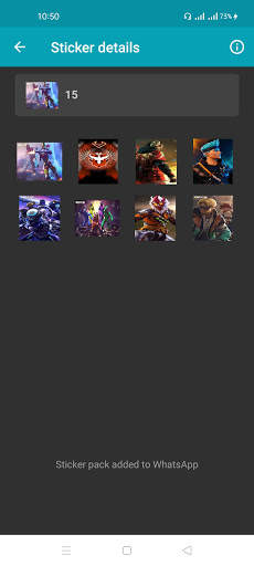 WAStickerApps - FF Stickers for WhatsApp 2021 screenshot 5