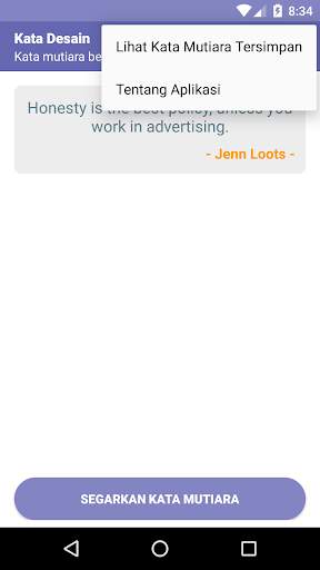 Kata Mutiara Tema Desain screenshot 2