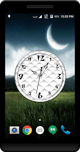 White Clock Live Wallpaper screenshot 1