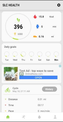 Steps counter, Calorie Tracker & Pedometer Free screenshot 1