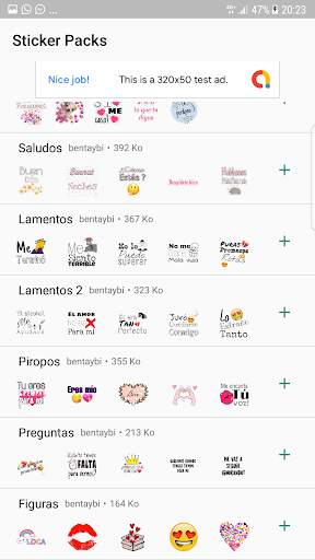 Stickers de amor y Piropos para WhatsApp screenshot 1