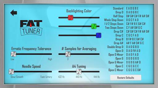 Fat Tuner :: Guitar Tuner screenshot 2