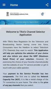 TRAI Channel Selector 1 تصوير الشاشة