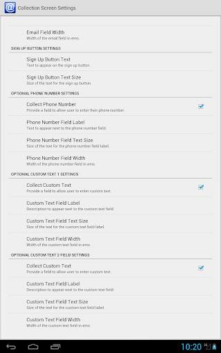 Email Sign Up screenshot 4
