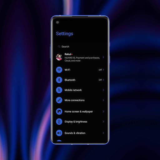 Oxygen OS-OP8 Dark Edition EMUI 10/9.1 Theme screenshot 3