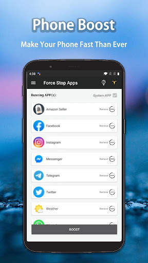 Force Stop Apps (No root) screenshot 1