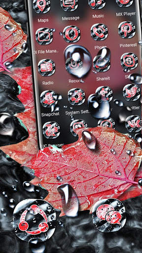 Autumn Leaves Water Launcher Theme 2 تصوير الشاشة