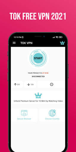 Tok VPN : Free and Fast VPN, Unlimited screenshot 1
