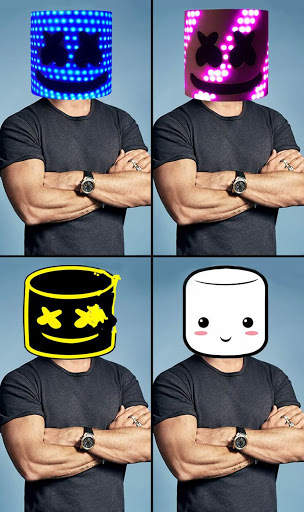 Marshmello Mask Camera Photo Editor screenshot 3