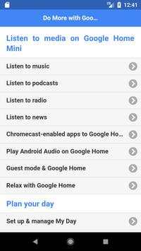 Commands for Google Home Mini स्क्रीनशॉट 1
