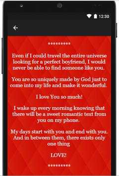 Deep Love Messages for Boyfriend 2019 screenshot 1