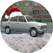Russian car driver icon