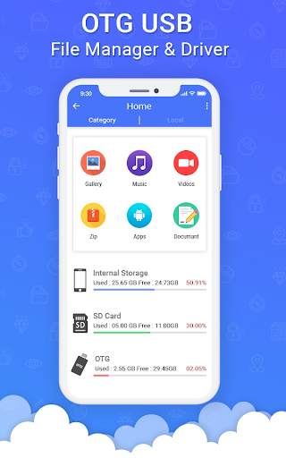 OTG USB Manager - File Manager For Android screenshot 1