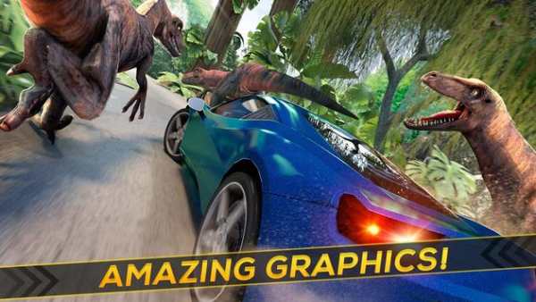 Jurassic Car - Dinosaur Race screenshot 8