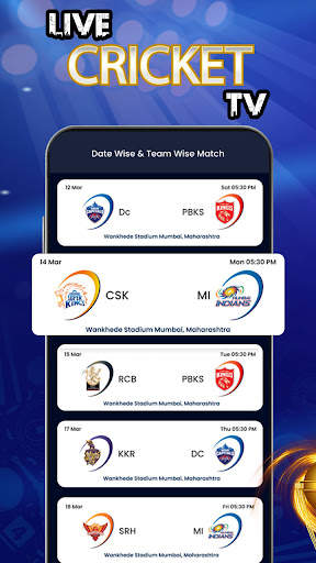 Live Cricket TV HD Cricket TV screenshot 1
