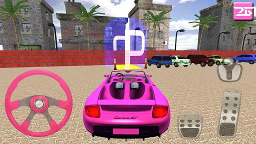 Girl Car Parking Game 3D screenshot 2