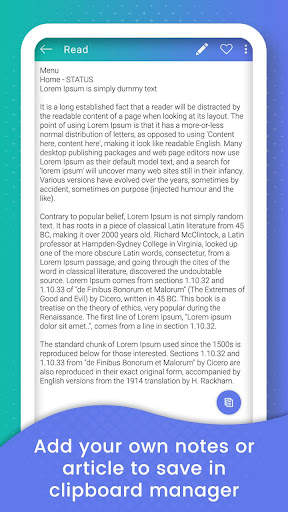 My Clipboard Manager - Clipboard History screenshot 3