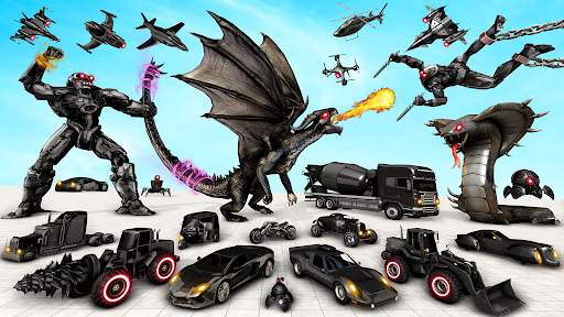 Bee Robot Car Transform Games screenshot 2