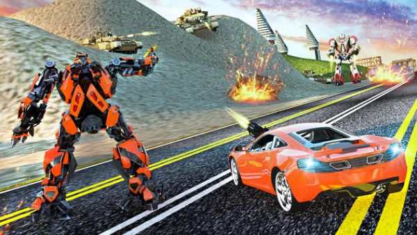 Car Robot Transformer vs War Robot simulator 2019 screenshot 4