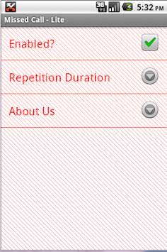 Missed Call - Lite screenshot 1