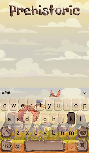 Prehistoric Animated Keyboard screenshot 2