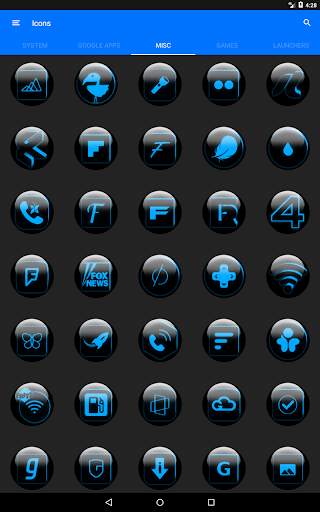 Blue Glass Orb Icon Pack screenshot 21