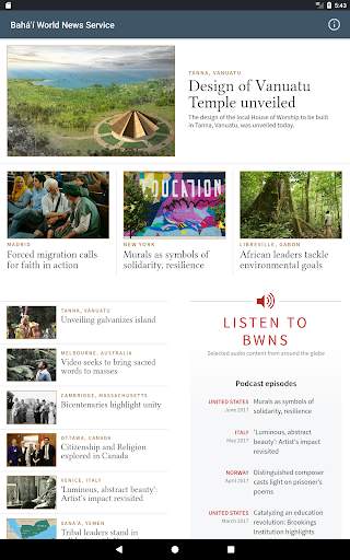 Bahá’í World News Service (BWN screenshot 11