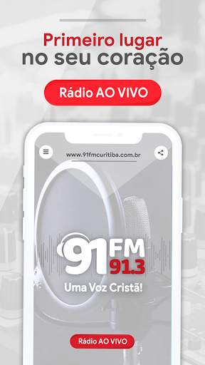 91 FM Curitiba - 91fmcuritiba.com.br screenshot 1