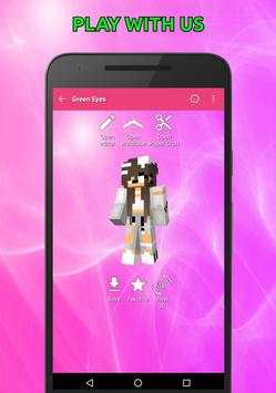 Girls Skins with Ears for Minecraft in 3D screenshot 8