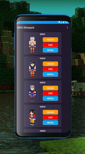 Skin DragonBall Goku for Minecraft screenshot 7