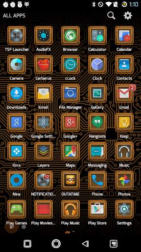 PCB Orange ⁞ TSF Shell 3 Theme screenshot 4