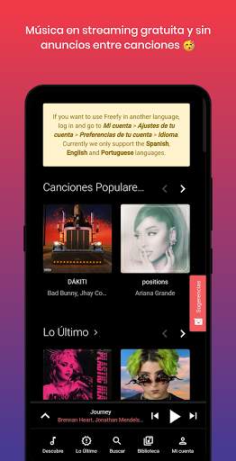 Freefy, free streaming music screenshot 1