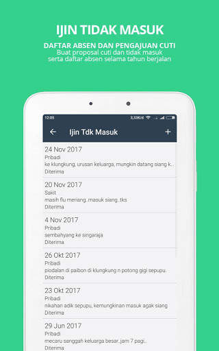 SmartPresence Emp-Aplikasi Ringkasan Data Karyawan screenshot 7