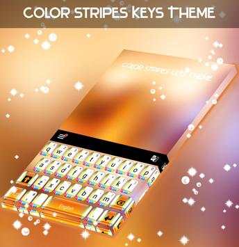 Color Stripes Keys Theme screenshot 1
