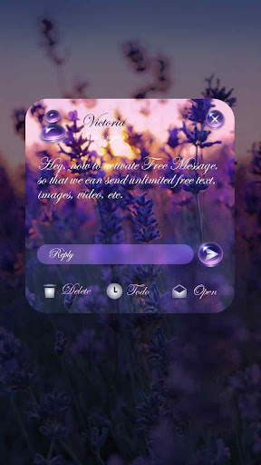 GO SMS LAVENDER THEME screenshot 4
