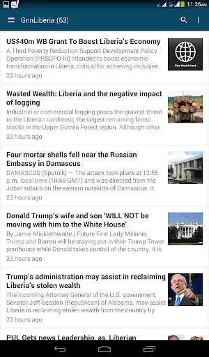 Liberia News App screenshot 1
