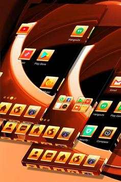 Amber Metallic Launcher Theme screenshot 5
