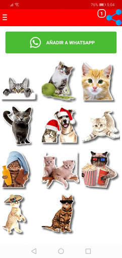 New Funny Cat Stickers For WhatsApp WAStickerApps screenshot 7